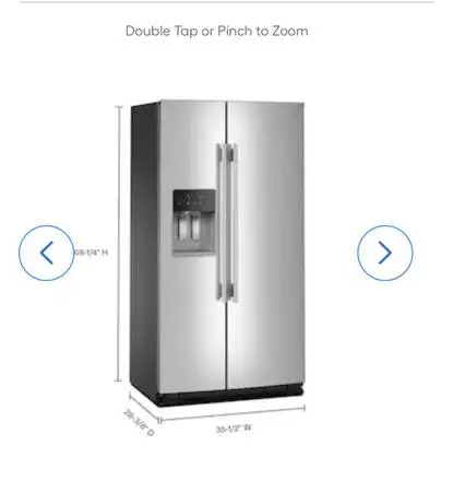 KitchenAid side-by-side counter depth, new model KRSC536RPS