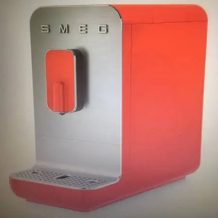 SMEG ITALY One Touch Espresso Machine with Build-In Grinder, NEW