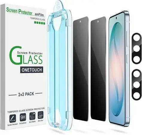 Samsung S26 Privacy Glass Screen Protector, Camera Guard 2+2 pack