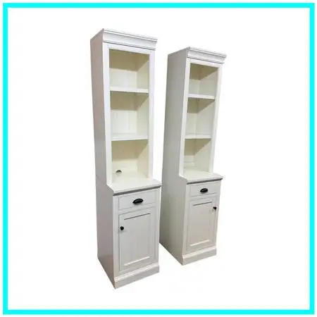 Pottery Barn Aubrey Storage Shelf With Cabinet, Pair