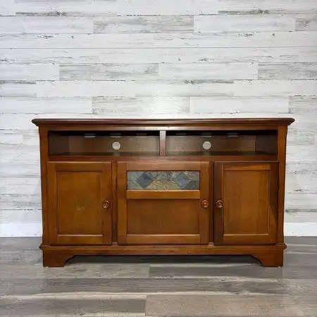 Wood & Stone Tv Stand *delivery available*
