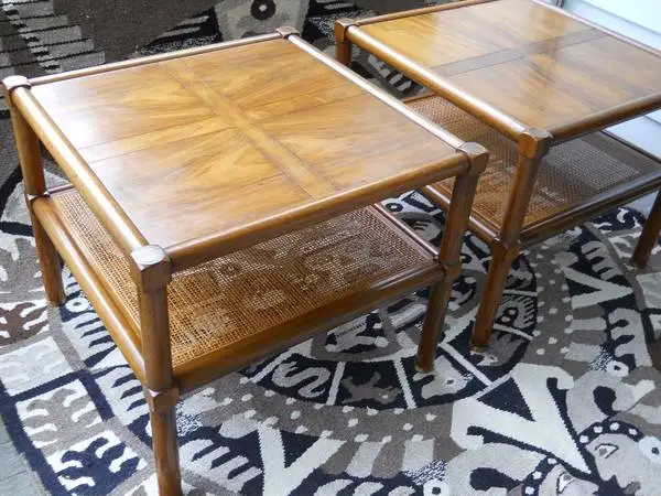 Mid Century Modern End Tables by Michael Taylor for Baker Furniture
