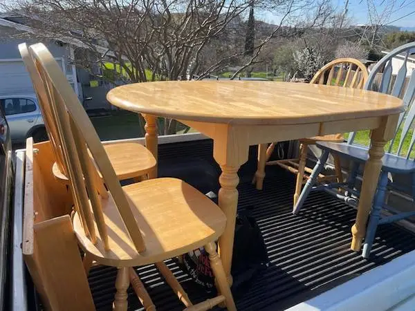TABLE and CHAIRS, Birch or Maple