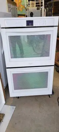 White 30 Whirpool Electric Double Wall Oven