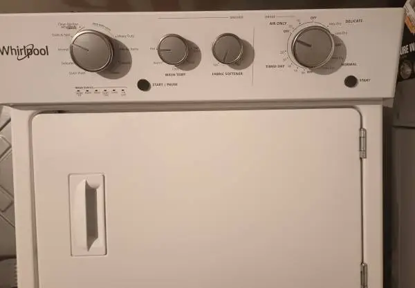 Nearly new Whirlpool Stackable Washer-Gas Dryer