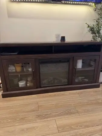 TV Stand w/ Built-in Electric Fireplace