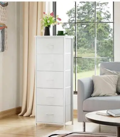 New in the Box 5 Drawer White Dresser
