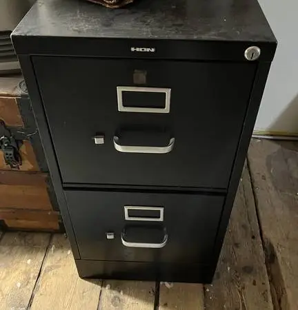 Black Filing Cabinet