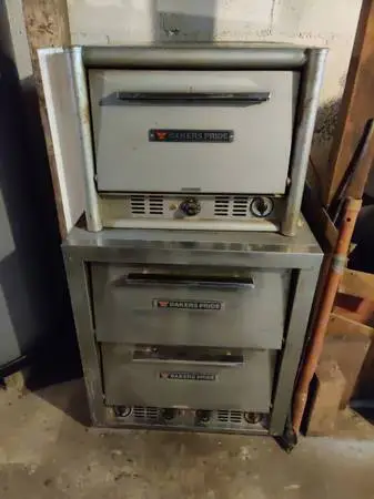 Bakers Pride / 2 Ovens - Top is Model M02E - Bottom is Model P-44