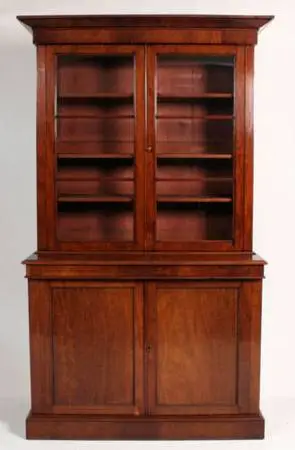 Victorian Mahogany Library Bookcase