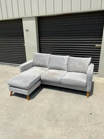 Gray Reversible Sectional Couch