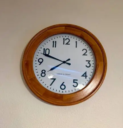 Solid Oak Wall Clock