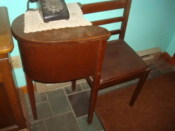 vintage phone table