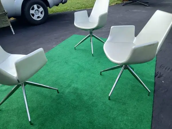 Eiffel swivel chairs by Soho Concepts $30 each must take all three