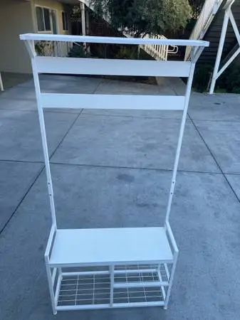 White Freestanding Closet Organizer