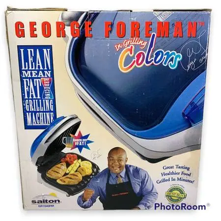 New George Foreman Grill - Blue - Family Size