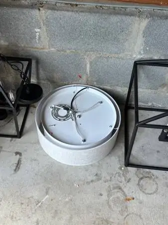 Modern 3-Light Drum Ceiling Fixture