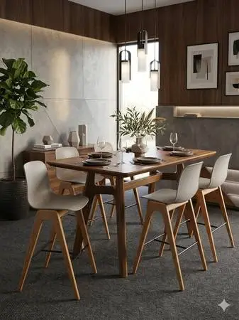 NaughtOne Polly Wood Barstool