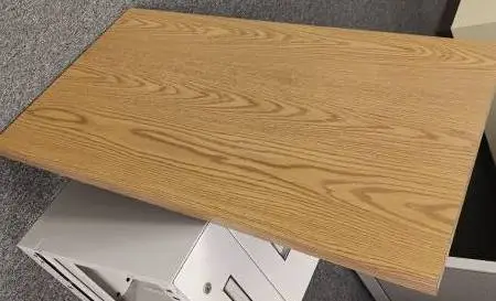 Cubicle Desk-Top-Work-surface-Countertop,42x24x1.5,Steelcase,OakFinish