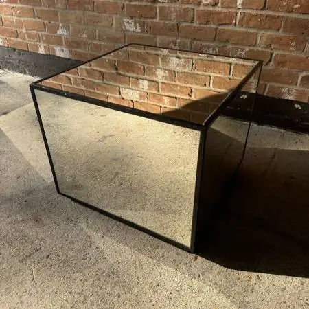 Mitchell Gold + Bob Williams Sutton Mirror Cube Side Table / Coffee
