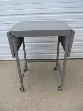 Vintage Tiffany Industries Metal Typewriter Table * Mid Century