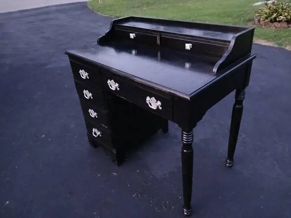 Small Black Secretary Desk