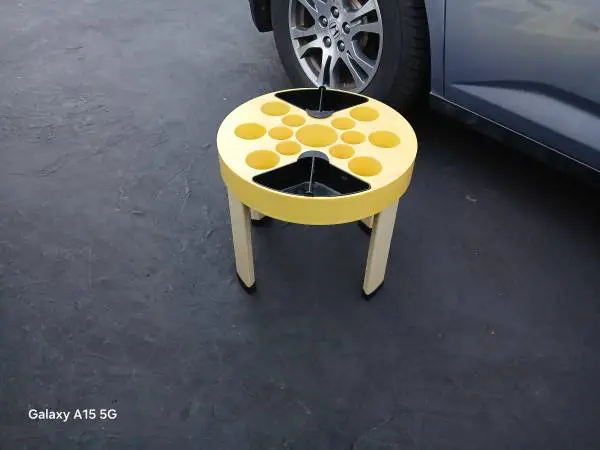 Mid Century Patio Bar Snack Table