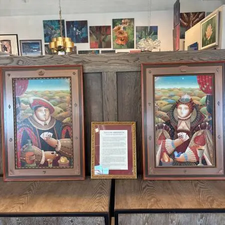 King & Queen of Hearts Signed/ Numbered Serigraph / Framed Bio- Set of