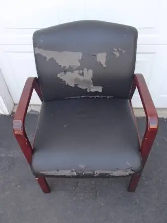 Heavy Duty Sturdy Cushion Chair - Black; Delivery Possible