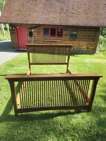 Solid Oak Mission Style Bedframe