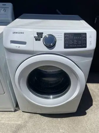 White samsung washer