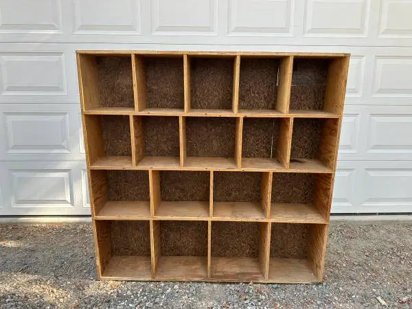 Wooden Bookshelf