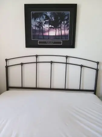 Queen Headboard & complete Serta Pillow Top Mattress Set