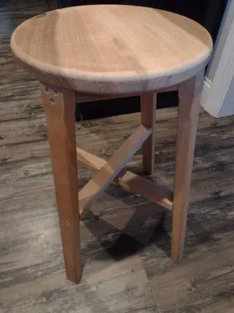 Homemade Wooden Stool
