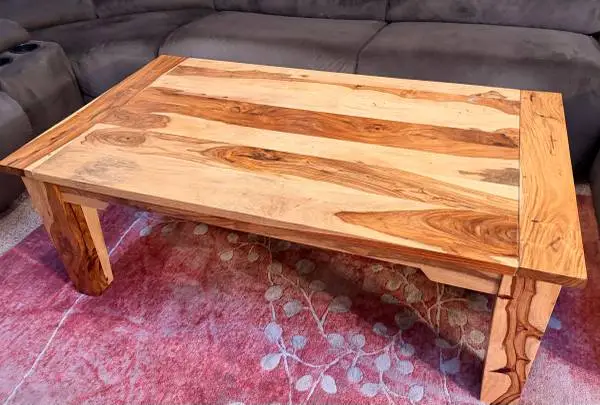 Solid Redwood Coffee Table