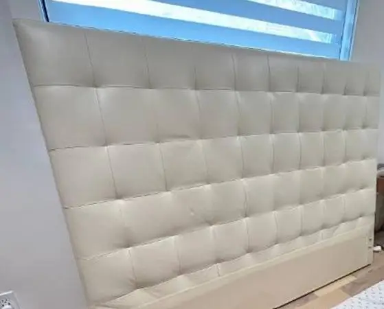 West Elm Leather Headboard King Size