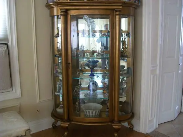 China closet curio 24k Gold Leaf one of a kind