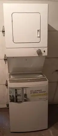 Practically New Whirlpool Stacked Washer/Electric Dryer Apartment Size