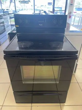 STOVE GLASS TOP BLACK WHIRLPOOL