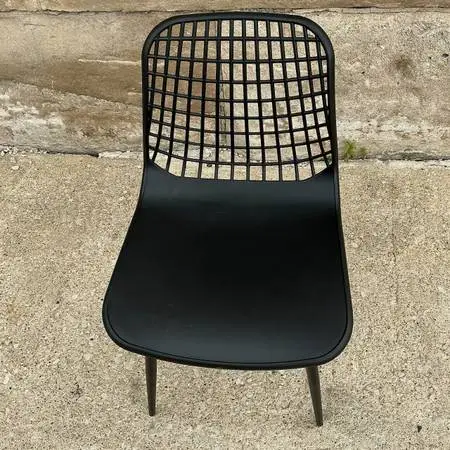 Poly and Bark Modern Black Marais Dining Chairs set of 2 - $75