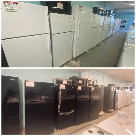 Variety of top and bottom fridges 20% off discount