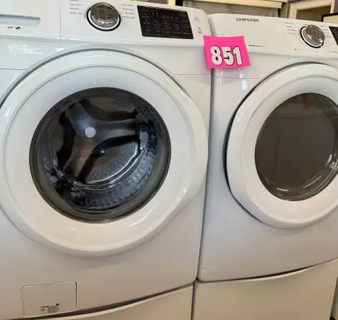 Samsung SET WASHER AND DRYER ELECTRIC front load with storage FOR SALE!