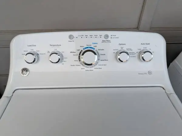 GE top load washer