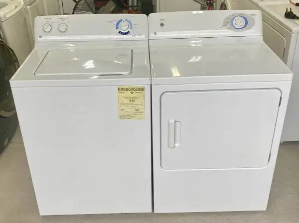 #37 GE Timer Operated Washer & Electric Dryer Matching Set