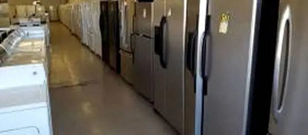 Side by side refrigerator & washing machines