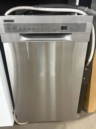 SS Frigidaire Dishwasher 18 Inch Dual Spray Arm EnergyStar 52dBA $365