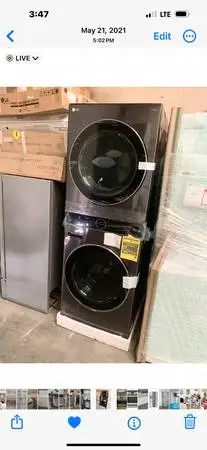 New Out Box LG Stackable Dryer Electric 220 Vlts