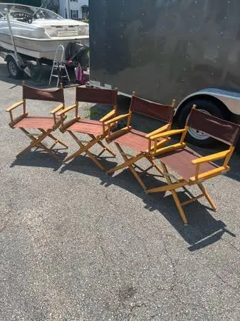 Vintage director chairs