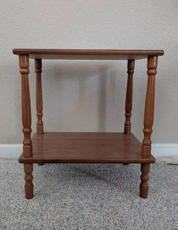 Vintage Solid Maple Wood Side Table