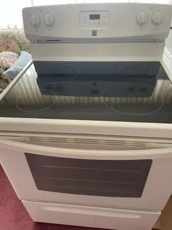 ### ELECTRIC KENMORE WHITE STOVE ###